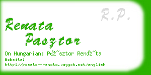 renata pasztor business card